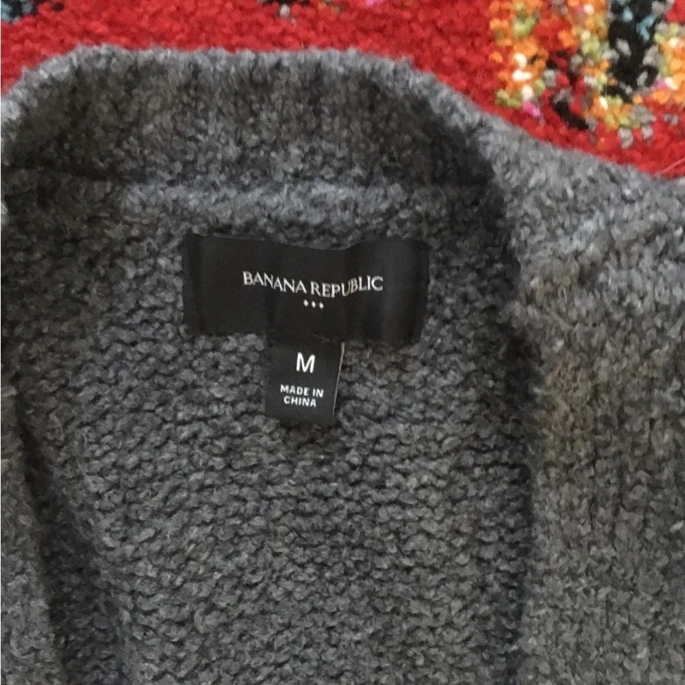 Banana Republic Charcoal Knit cardigan sweater - Picture 4 of 6